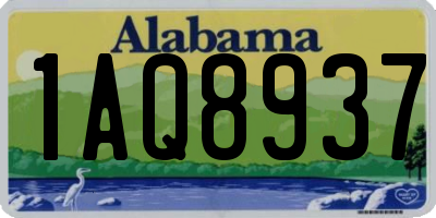 AL license plate 1AQ8937