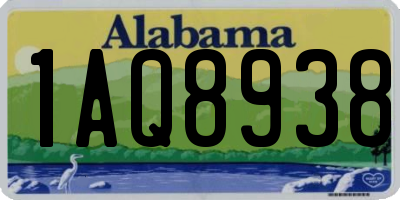 AL license plate 1AQ8938