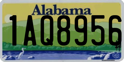 AL license plate 1AQ8956
