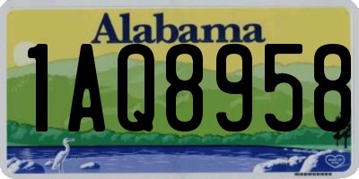AL license plate 1AQ8958