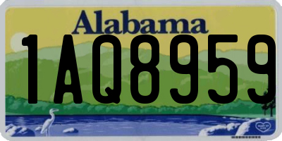 AL license plate 1AQ8959