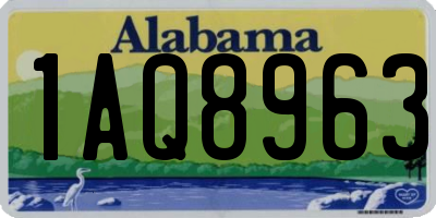 AL license plate 1AQ8963
