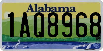AL license plate 1AQ8968