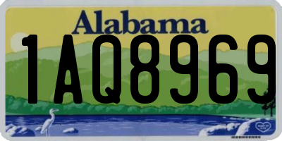 AL license plate 1AQ8969