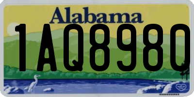 AL license plate 1AQ8980