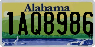 AL license plate 1AQ8986