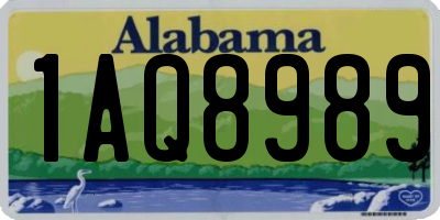 AL license plate 1AQ8989