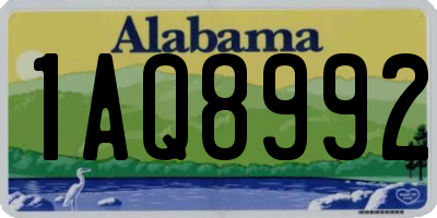 AL license plate 1AQ8992