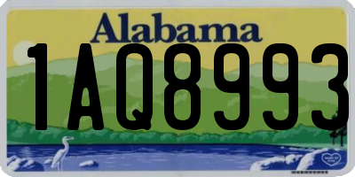 AL license plate 1AQ8993