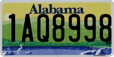 AL license plate 1AQ8998