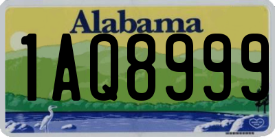 AL license plate 1AQ8999