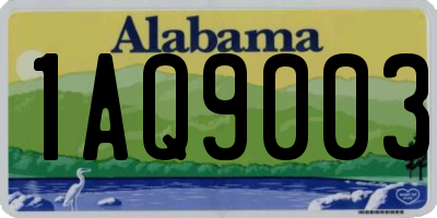 AL license plate 1AQ9003