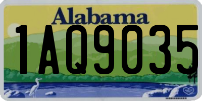 AL license plate 1AQ9035