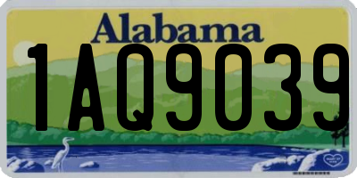AL license plate 1AQ9039
