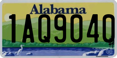 AL license plate 1AQ9040