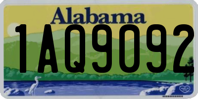 AL license plate 1AQ9092