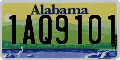 AL license plate 1AQ9101