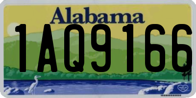 AL license plate 1AQ9166