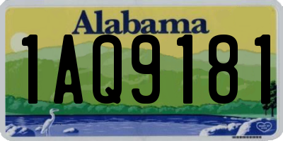 AL license plate 1AQ9181