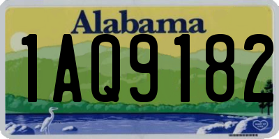 AL license plate 1AQ9182