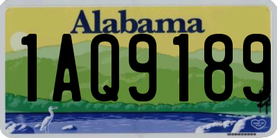 AL license plate 1AQ9189