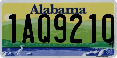 AL license plate 1AQ9210