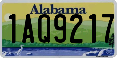 AL license plate 1AQ9217