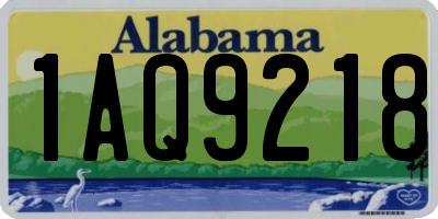 AL license plate 1AQ9218