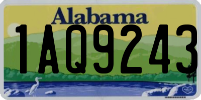 AL license plate 1AQ9243