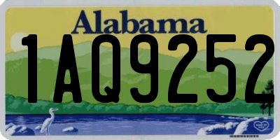 AL license plate 1AQ9252