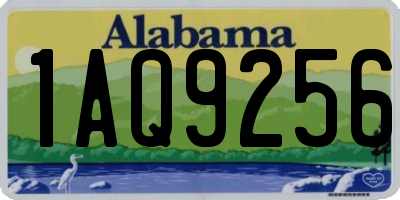 AL license plate 1AQ9256