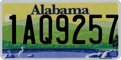 AL license plate 1AQ9257