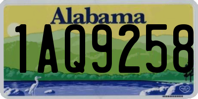 AL license plate 1AQ9258