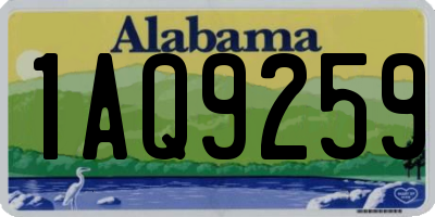 AL license plate 1AQ9259