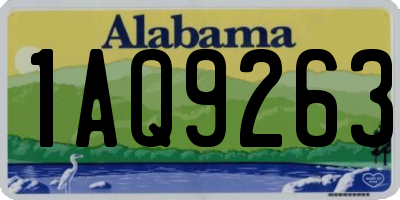 AL license plate 1AQ9263