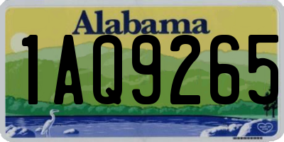 AL license plate 1AQ9265