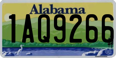 AL license plate 1AQ9266