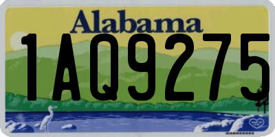 AL license plate 1AQ9275