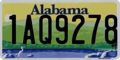AL license plate 1AQ9278