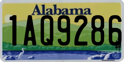 AL license plate 1AQ9286