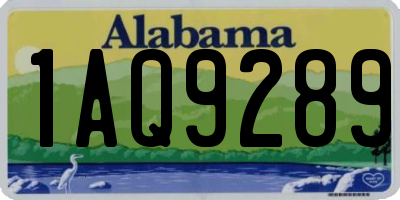 AL license plate 1AQ9289