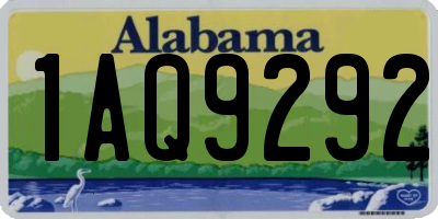 AL license plate 1AQ9292