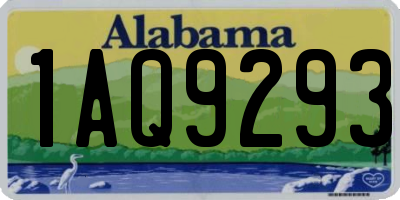 AL license plate 1AQ9293