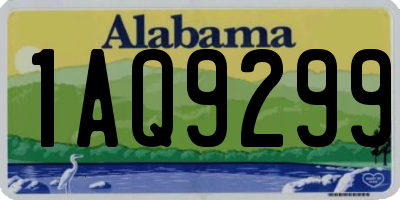 AL license plate 1AQ9299