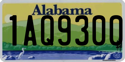 AL license plate 1AQ9300