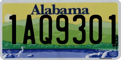 AL license plate 1AQ9301
