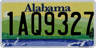 AL license plate 1AQ9327
