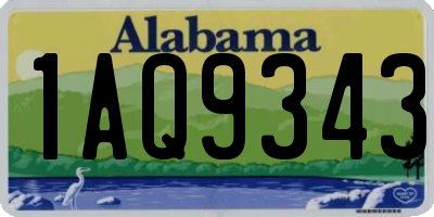 AL license plate 1AQ9343