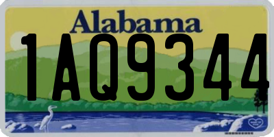 AL license plate 1AQ9344