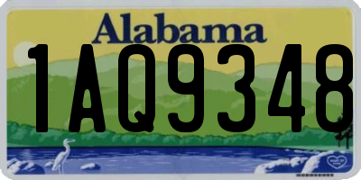 AL license plate 1AQ9348